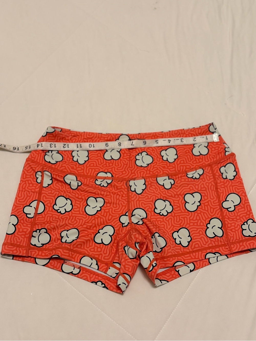 Feed me fight me medium popcorn spandex shorts ( fmfm ) - Picture 2 of 9